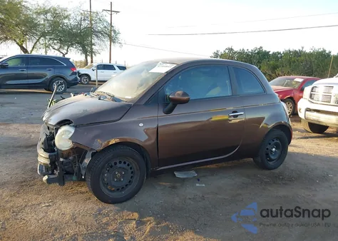 2013 Fiat 500 Pop z USA, uszkodzony, nr VIN 3C3CFFAR6DT555009